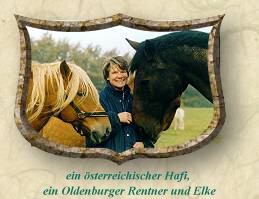 ein österreichischer Hafi, 
ein Oldenburger Rentner und Elke